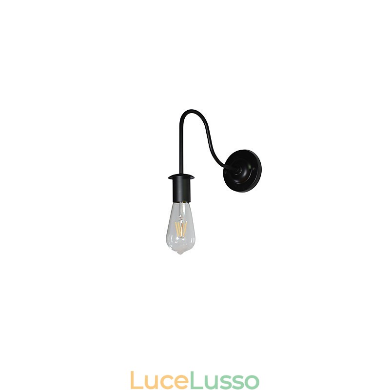 Applique da parete Lampada da parete in ferro Lampada da parete con spada laser nera stupida