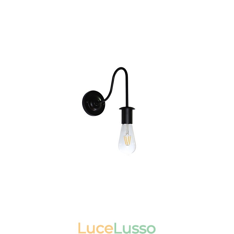 Applique da parete Lampada da parete in ferro Lampada da parete con spada laser nera stupida