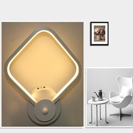 Lampada da comodino semplice e moderna per camera da letto Lampada da parete Lampada da scale in alluminio con personalità creativa