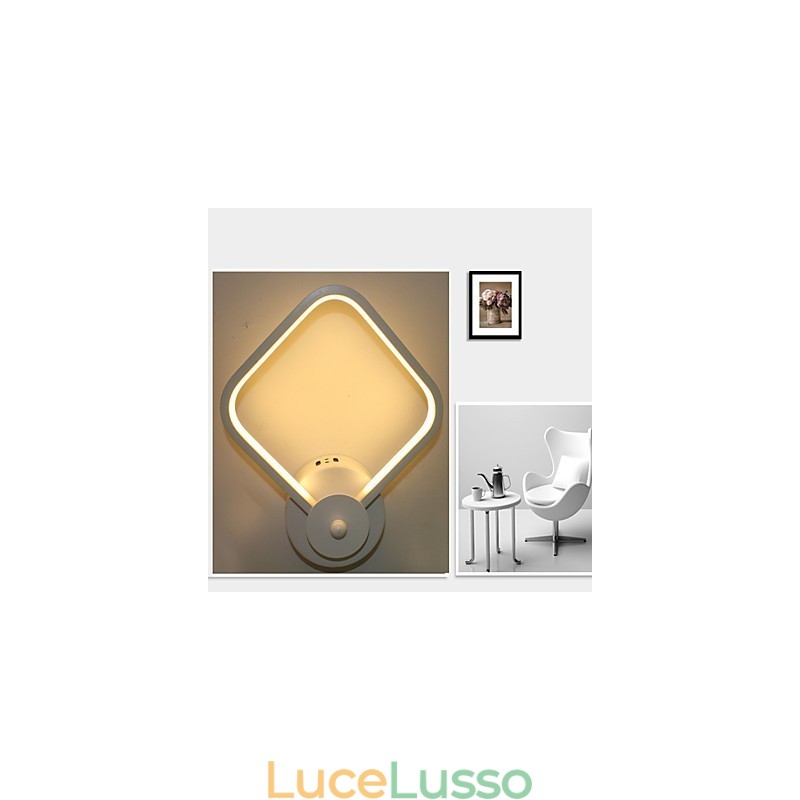 Lampada da comodino semplice e moderna per camera da letto Lampada da parete Lampada da scale in alluminio con personalità creativa