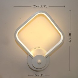 Lampada da comodino semplice e moderna per camera da letto Lampada da parete Lampada da scale in alluminio con personalità creativa