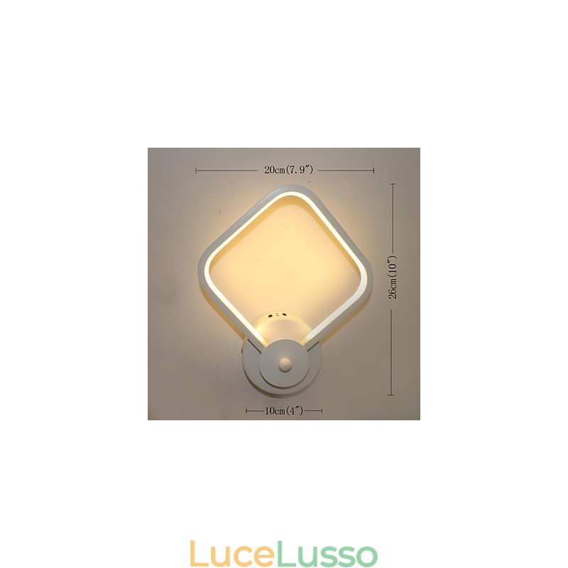 Lampada da comodino semplice e moderna per camera da letto Lampada da parete Lampada da scale in alluminio con personalità creativa