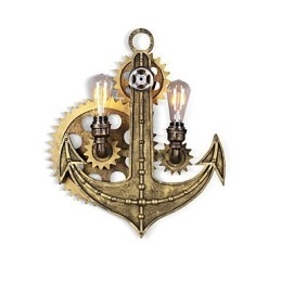 Applique da parete vintage industriali in legno a forma di ingranaggio luci girevoli creative illuminazione decorativa per ristoranti, bar e caffetterie
