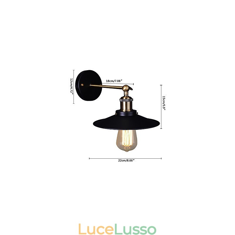 Lampada da parete Loft Lampada da parete vintage Lampada da parete Lamparas Lampada da illuminazione industriale Lampade per soggiorno Camera da letto Apparecchi di illuminazione residenziale