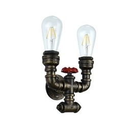 Rustic Lodge Tradizionale Classico Ottone Antico Caratteristica per Luci da Parete Luce Ambientale Applique
