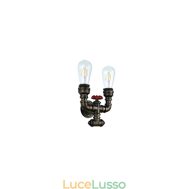Rustic Lodge Tradizionale Classico Ottone Antico Caratteristica per Luci da Parete Luce Ambientale Applique