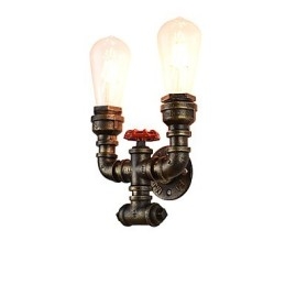 Rustic Lodge Tradizionale Classico Ottone Antico Caratteristica per Luci da Parete Luce Ambientale Applique