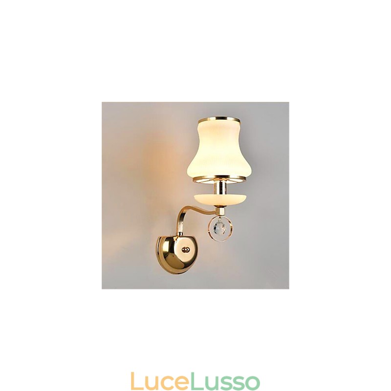 Moderna contemporanea elettroplaccata caratteristica per cristallo mini stile protezione degli occhi luce ambientale applique da parete