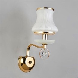 Moderna contemporanea elettroplaccata caratteristica per cristallo mini stile protezione degli occhi luce ambientale applique da parete