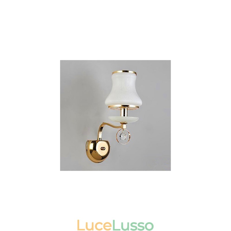 Moderna contemporanea elettroplaccata caratteristica per cristallo mini stile protezione degli occhi luce ambientale applique da parete