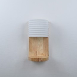 Lampada da parete semplice Lampada da comodino con paralume in vetro e legno massello per camera da letto Cassettiera Soggiorno Cameretta per bambini Dormitorio universitario Tavolino da caffè Libreria