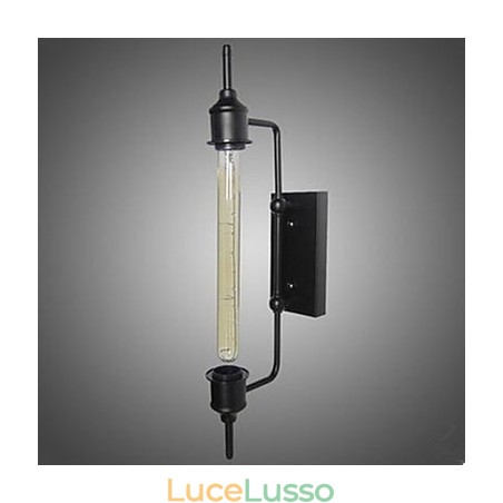 Lampada da parete vintage industriale in ferro battuto per abbigliamento, bar, caffetteria, Edison Flute Lampada da parete vintage industriale in ferro battuto per abbigliamento, bar, caffetteria, Edison Flute