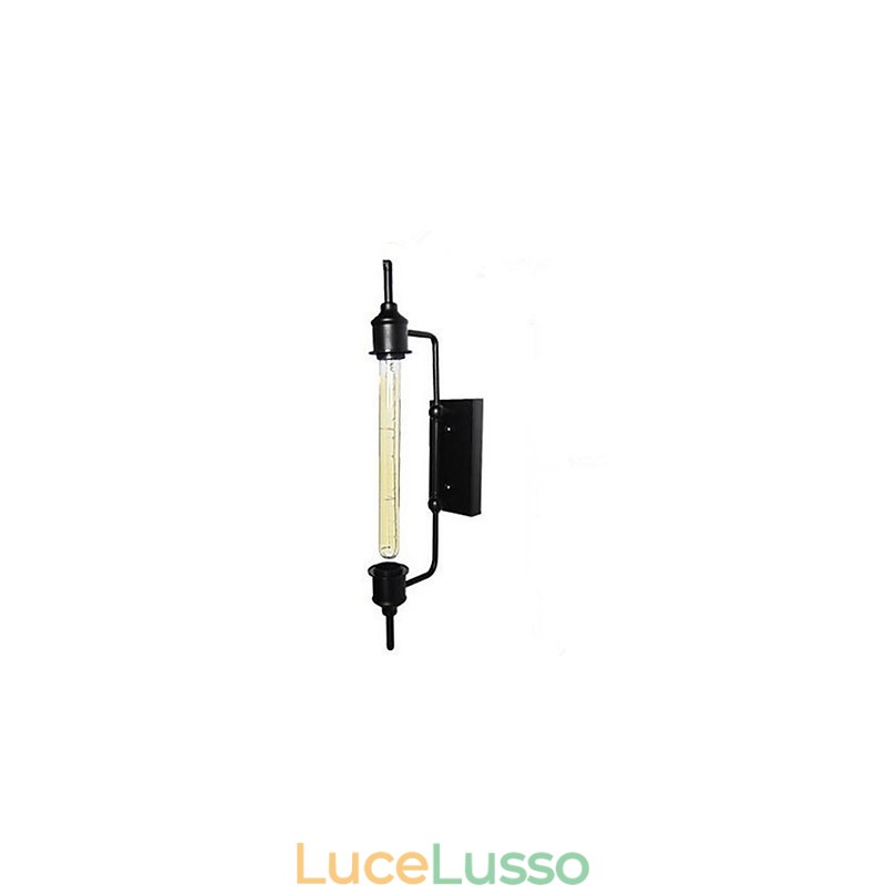 Lampada da parete vintage industriale in ferro battuto per abbigliamento, bar, caffetteria, Edison Flute
