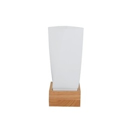 Lampada da parete semplice Lampada da comodino con paralume in vetro e legno massello per camera da letto Cassettiera Soggiorno Cameretta per bambini Dormitorio universitario Tavolino da caffè Libreria
