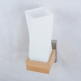 Lampada da parete semplice Lampada da comodino con paralume in vetro e legno massello per camera da letto Cassettiera Soggiorno Cameretta per bambini Dormitorio universitario Tavolino da caffè Libreria