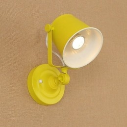 Lampada da parete in acciaio verniciato, decorazione da caffè americano nero stupido, lampada da parete retrò, lampada a spada laser sulla parete