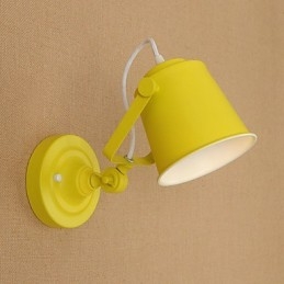 Lampada da parete in acciaio verniciato, decorazione da caffè americano nero stupido, lampada da parete retrò, lampada a spada laser sulla parete