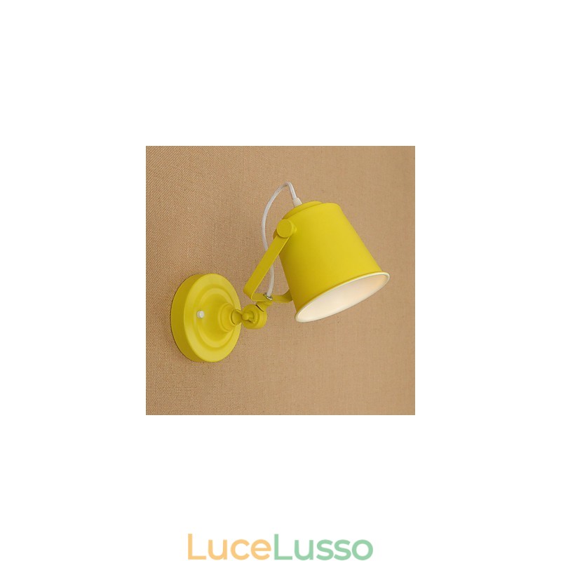 Lampada da parete in acciaio verniciato, decorazione da caffè americano nero stupido, lampada da parete retrò, lampada a spada laser sulla parete