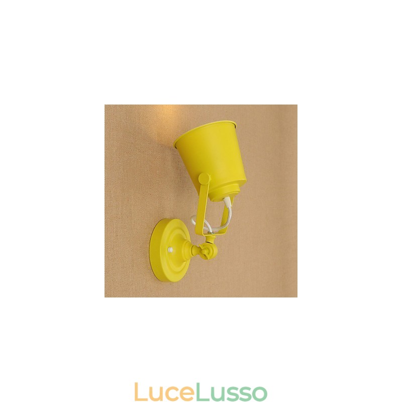 Lampada da parete in acciaio verniciato, decorazione da caffè americano nero stupido, lampada da parete retrò, lampada a spada laser sulla parete
