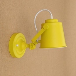 Lampada da parete in acciaio verniciato, decorazione da caffè americano nero stupido, lampada da parete retrò, lampada a spada laser sulla parete