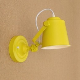 Lampada da parete in acciaio verniciato, decorazione da caffè americano nero stupido, lampada da parete retrò, lampada a spada laser sulla parete