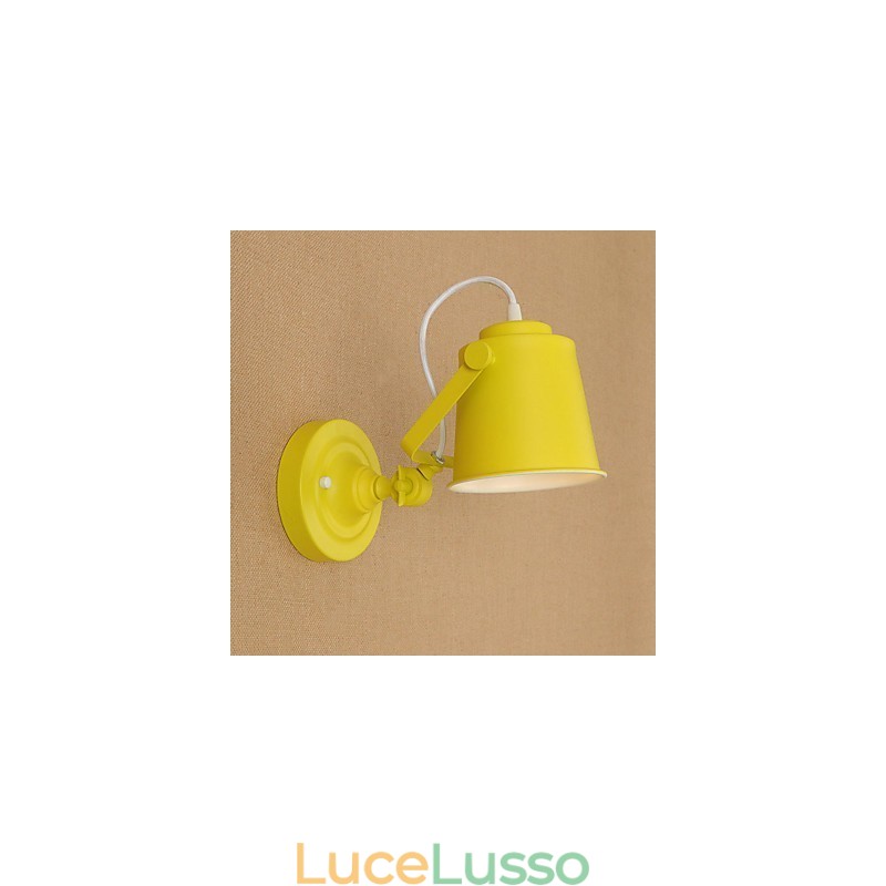 Lampada da parete in acciaio verniciato, decorazione da caffè americano nero stupido, lampada da parete retrò, lampada a spada laser sulla parete