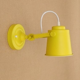 Lampada da parete in acciaio verniciato, decorazione da caffè americano nero stupido, lampada da parete retrò, lampada a spada laser sulla parete