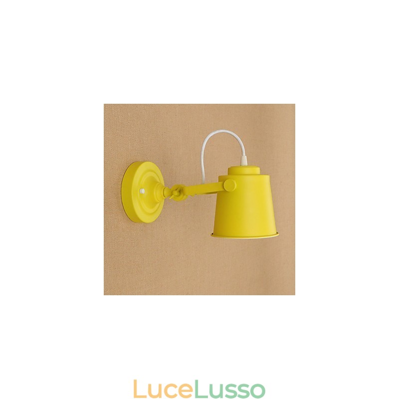 Lampada da parete in acciaio verniciato, decorazione da caffè americano nero stupido, lampada da parete retrò, lampada a spada laser sulla parete