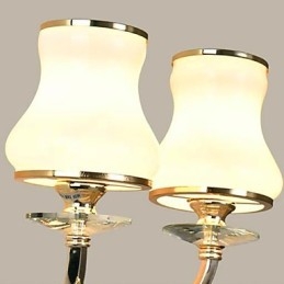 Moderna caratteristica contemporanea galvanizzata per luci da parete in stile mini in cristallo con protezione per gli occhi
