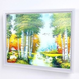 Pittura moderna contemporanea integrata, caratteristica moderna contemporanea per applique da parete con luce ambientale