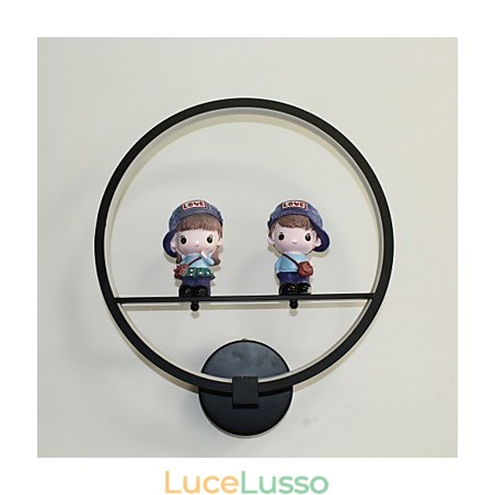 Lampada da parete moderna creativa Decorazione della stanza dei bambini Lampada di personalità Lampada da parete incorporata Materiale in alluminio Lampade e lanterne per corridoio da parete