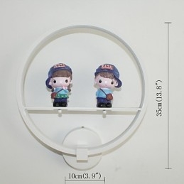 Lampada da parete moderna creativa Decorazione della stanza dei bambini Lampada di personalità Lampada da parete incorporata Materiale in alluminio Lampade e lanterne per corridoio da parete