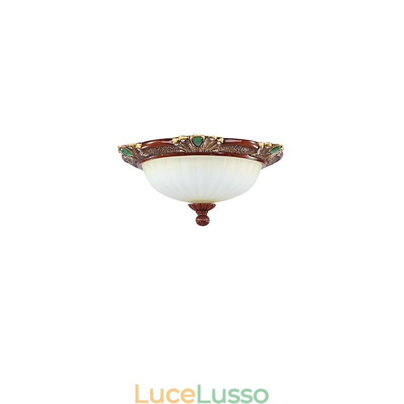 Lampada a cupola in vetro resina tipo Europa 37*19CM Dolce per assorbire la luce della cupola