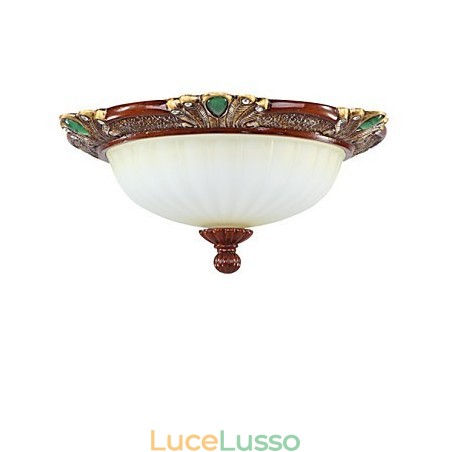 Lampada a cupola in vetro resina tipo Europa 37*19CM Dolce per assorbire la luce della cupola