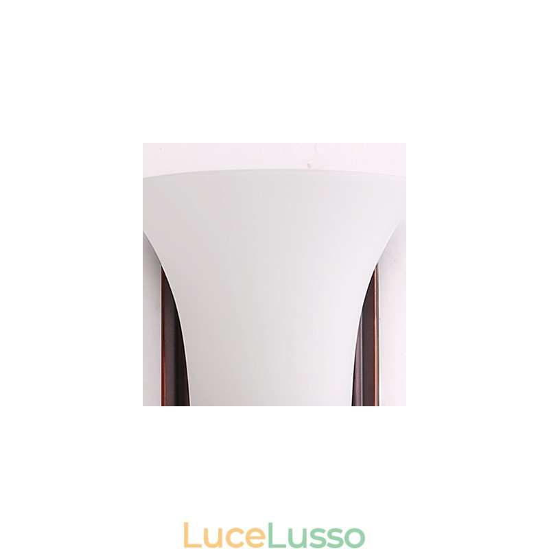 Finitura rustica in ossido nero per protezione degli occhi Applique da parete con luce ambientale