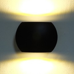 Moderno Contemporaneo Moderno Contemporaneo Country Finitura in ossido nero Caratteristica per applique da parete con luce ambientale