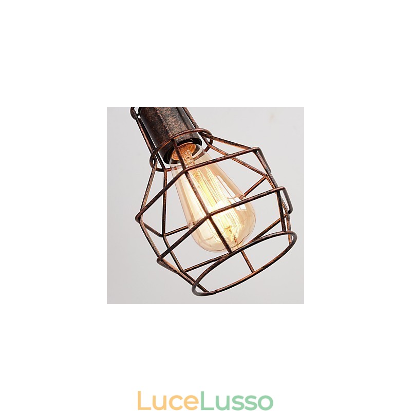 Lampada da parete in ferro retrò industriale Lampada da parete con puleggia di sollevamento di personalità creativa