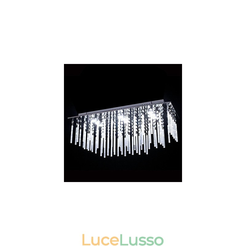 Lampada da soffitto 9 luci moderna semplice artistica