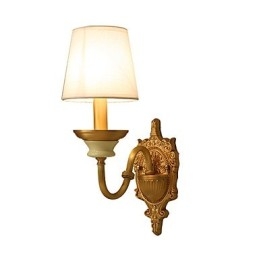 Semplice paese tradizionale classico ottone caratteristica per mini stile uplight applique da parete luce da parete