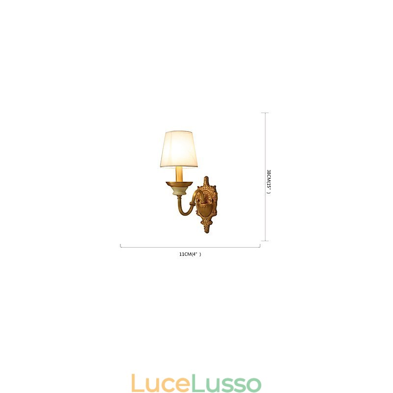 Semplice paese tradizionale classico ottone caratteristica per mini stile uplight applique da parete luce da parete
