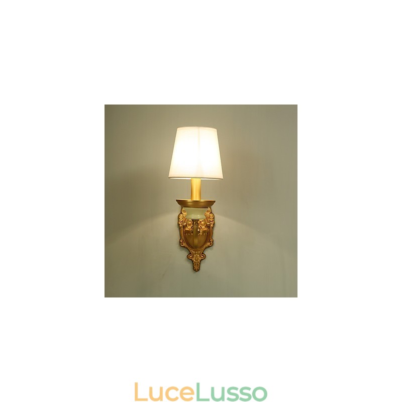 Semplice paese tradizionale classico ottone caratteristica per mini stile uplight applique da parete luce da parete