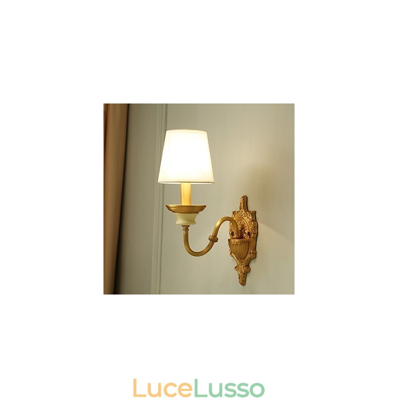 Semplice paese tradizionale classico ottone caratteristica per mini stile uplight applique da parete luce da parete