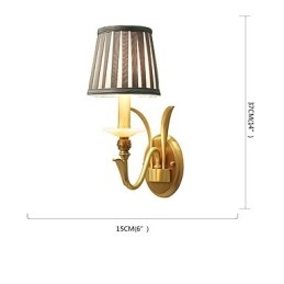 Semplice paese tradizionale classico ottone caratteristica per mini stile applique da parete uplight luce da parete