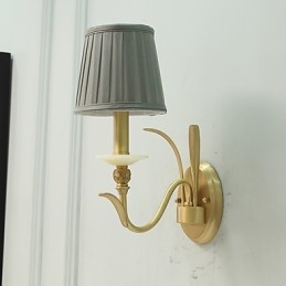 Semplice paese tradizionale classico ottone caratteristica per mini stile applique da parete uplight luce da parete