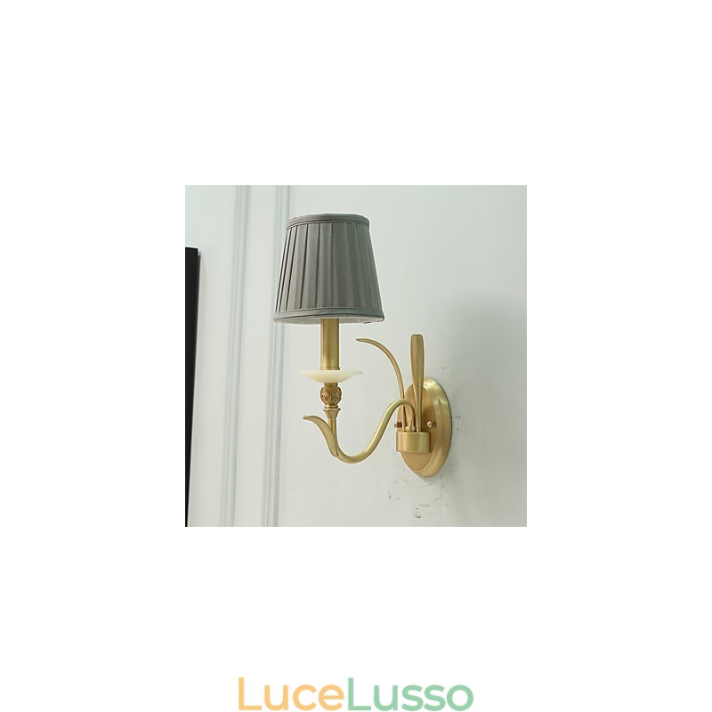 Semplice paese tradizionale classico ottone caratteristica per mini stile applique da parete uplight luce da parete