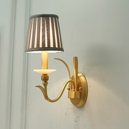 Semplice paese tradizionale classico ottone caratteristica per mini stile applique da parete uplight luce da parete