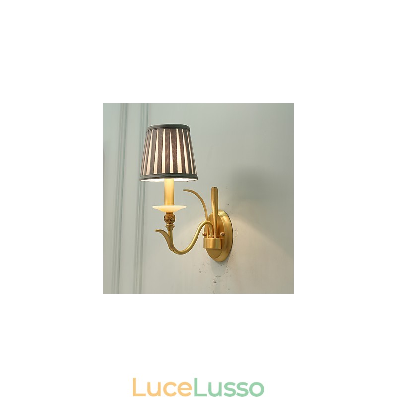 Semplice paese tradizionale classico ottone caratteristica per mini stile applique da parete uplight luce da parete