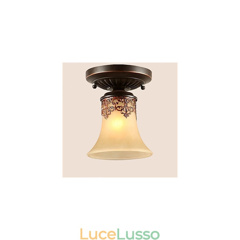 Lampadario a sospensione tradizionale classico rustico lodge vintage retrò lanterna sala da pranzo