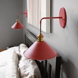Mini dimensioni semplice industriale testa lampadine lampada da parete vintage retrò villaggio metallo applique da parete lampada da parete corridoio