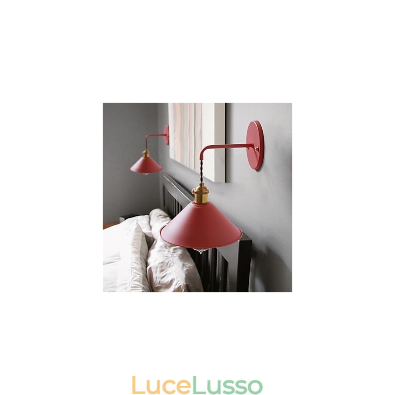 Mini dimensioni semplice industriale testa lampadine lampada da parete vintage retrò villaggio metallo applique da parete lampada da parete corridoio